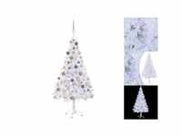 vidaXL Künstlicher Weihnachtsbaum mit LEDs & Kugeln 120 cm 230 Zweige (3077578)