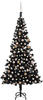 vidaXL Künstlicher Weihnachtsbaum Künstlicher Weihnachtsbaum mit LEDs Kugeln