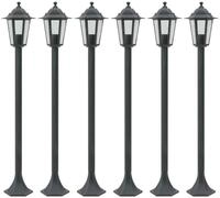 vidaXL Pollerleuchte Garten-Pollerleuchte 6 Stk. E27 110 cm Aluminium...
