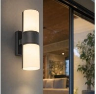 LUTEC LED Au&szlig;en-Wandleuchte, LED-Leuchtmittel fest verbaut, Warmwei&szlig;, LED