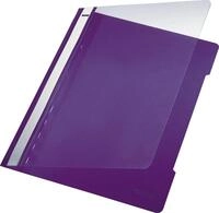 LEITZ Hefter Sichthefter A4 PVC langes Beschriftungsfenster violett