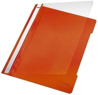 LEITZ Hefter 4191 Schnellhefter - A4, langes Beschriftungsfeld, PP-Folie, orange