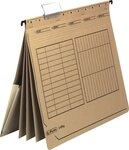 Herlitz Hefter H&auml;ngehefter mehrfach kaufm. Heftung chamois VE=5 St&uuml;ck