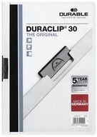 DURABLE Hefter 25 Klemmmappen Businessmappe DURACLIP&reg; 30 - wei&szlig;