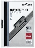 DURABLE Hefter DURABLE 2238 Klemmmappe DURACLIP&reg; 60 wei&szlig; - 5er Pack