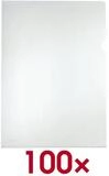 Herlitz Prospekth&uuml;lle, 100 St&uuml;ck, glasklar, Format A4 ohne Lochrand, mit