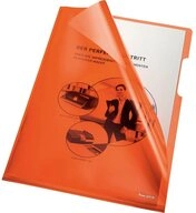 Generic Organisationsmappe 100 bene Sichth&uuml;llen, DIN A4, orange glatt 0,15 mm...