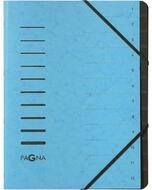 PAGNA F&auml;chermappe Ordnungsmappe 12 F&auml;cher blau