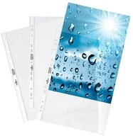 DURABLE Prospekth&uuml;lle Prospekth&uuml;llen Premium DIN A4 &uuml;berbreit glasklar glatt...