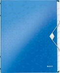 LEITZ Organisationsmappe Ordnungsmappe Wow A4 12-teilig blau metallic