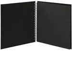 Fotoalbum Fotoalbum Whire-O 60 Seiten 290x290mm schwarz/schwarz schwarz