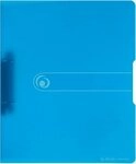 Herlitz Pr&auml;sentationsordner Ringbuch A4 2 Ringe PP 25mm blau transparent to go