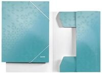 LEITZ Organisationsmappe LEITZ Eckspannermappe WOW A4 Karton eisblau (80398251)