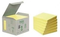 Post-it&reg; Haftnotizen Post-it&reg; Recycling Notes 654 Haftnotizen gelb, 6 Bl&ouml;cke