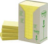 Post-it® Handgelenkstütze Post-it Haftnotizen Recycling, 38 x 51 mm, gelb