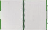 Herlitz Notenblock Spiralblock to go A4 80 Blatt kariert PP apfel