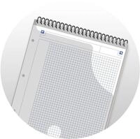 OXFORD Notenblock Spiralblock Studium Easynotes A4+ liniert 80 Blatt 90 g/qm...