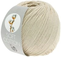 LANA GROSSA Soft Cotton H&auml;kelwolle, 140 m