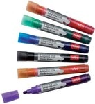 NOBO Whiteboard Marker Liquid Ink Boardmarker Rundspitze 6 St&uuml;ck sortiert