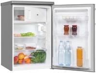exquisit K&uuml;hlschrank KS16-4-HE-040E inoxlook, 85,5 cm hoch, 55 cm breit,