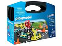 Playmobil® Konstruktionsspielsteine Action Go-Kart-Rennfahrer zum Mitnehmen