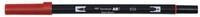 TOMBOW Pinselstift ABT Dual Brush Pen, (poppy red), zwei Spitzen, f&uuml;r Hand...