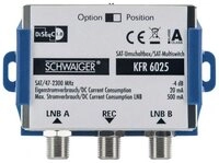 Schwaiger SAT Multischalter 2 auf 1 SAT-Antenne (DiSEqC Schalter,...