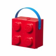 NHG Lunchbox LEGO mit Griff - Red, PP-Kunststoff, Silikon