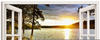 Artland Wandbild Sonnenuntergang im Algonquin Park, Fensterblick (1 St), als