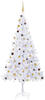 vidaXL Künstlicher Weihnachtsbaum Künstlicher Weihnachtsbaum mit LEDs Schmuck...