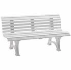 Blome Gartenbank Bank Helgoland, 150 cm, wei&szlig; Kunststoff wei&szlig;