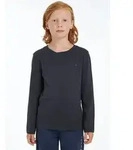 Tommy Hilfiger Langarmshirt BOYS BASIC CN KNIT L/S blau 128 (8J)