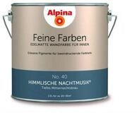 Alpina Wand- und Deckenfarbe Tiefes Mitternachtsblau No. 40, Matt,...