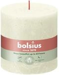 Bolsius Stumpenkerze Bolsius Rustik Stumpenkerze weiche perle, H&ouml;he: 10