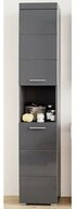 trendteam Hochschrank Amanda Highboard Regal Multifunktionsschrank Standschrank Grau