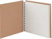 Fotoalbum Fotoalbum Whire-O 60 Seiten 230x230mm kraft/offwhite