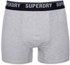 Superdry Langer Boxer SD lg Boxer web wb 3x (3-St., 3er-Pack) mit Logo Webbund