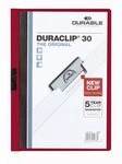 DURABLE Hefter Klemmmappe Duraclip Original 30 bis 30 Blatt A4 dunkelrot...