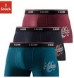 s.Oliver Boxer Boxershorts f&uuml;r Herren (Packung, 3-St) mit Print auf dem Bein