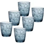 Bormioli Rocco Tumbler-Glas Diamond Trasparente Trinkglas, Wasserglas, Saftglas,