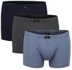 Boxershorts G&Ouml;TZBURG "Boxershort 3er Pack", Herren, Gr. L, blau (blau, grau),