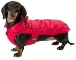 Fashion Dog Hundemantel Hundemantel speziell f&uuml;r Dackel, Rot rot 36