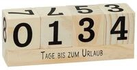 Spetebo Countdown Kalender Countdown W&uuml;rfel aus Holz wei&szlig; - 18 cm, Noname,...