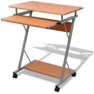 vidaXL Schreibtisch Computertisch Computerwagen PC Tisch B&uuml;rotisch Laptop auf Rollen