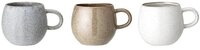 Bloomingville Tasse Addison, 3er Set, 500 ml, Kaffeetasse, Teetasse, Kaffeepot,
