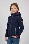 Softshelljacke TROLLKIDS "Girls Trollfjord Jacket", M&auml;dchen, Gr. 98, navy, magenta,