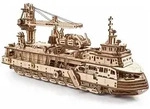 UGEARS 3D-Puzzle 3D-Puzzle Forschungsdampfer 575 Teile, Puzzleteile