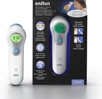 Braun Stirn-Fieberthermometer No touch + touch Stirnthermometer - BNT300, Mit