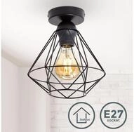 B.K.Licht LED Deckenleuchte Retro Deckenlampe Draht 1-flammig max. 40 Watt - BKL1234,