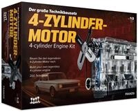 Franzis Modellbausatz 4-Zylinder-Motor Motorbausatz Modellmotor im Ma&szlig;stab 1:3